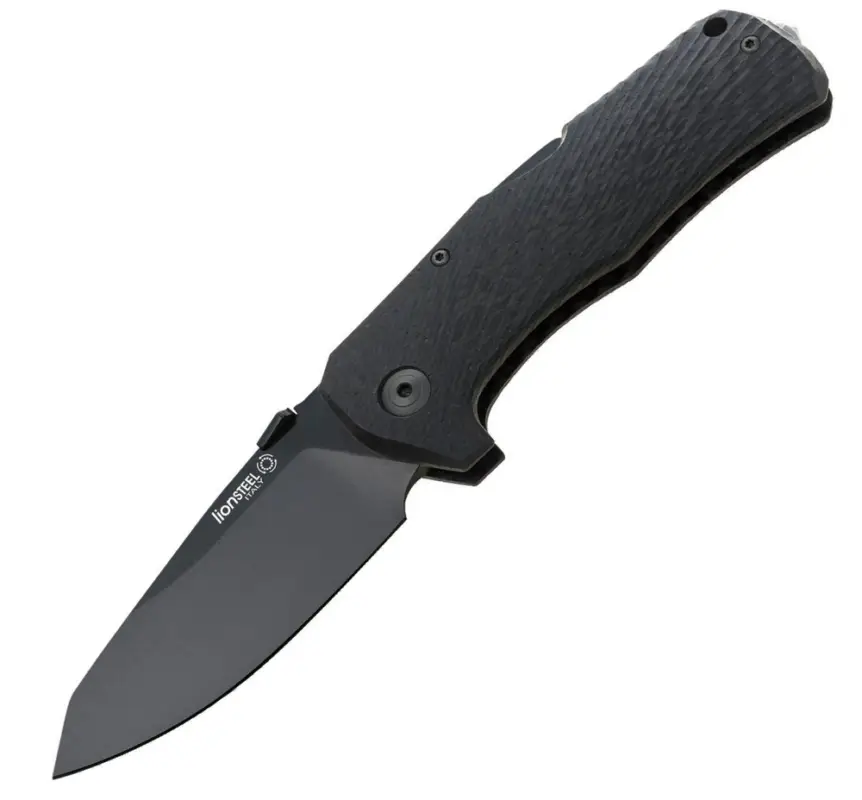 Nóż składany LionSteel TM1 Carbon Fiber Black / Black Blade (TM1 CB) Nowość