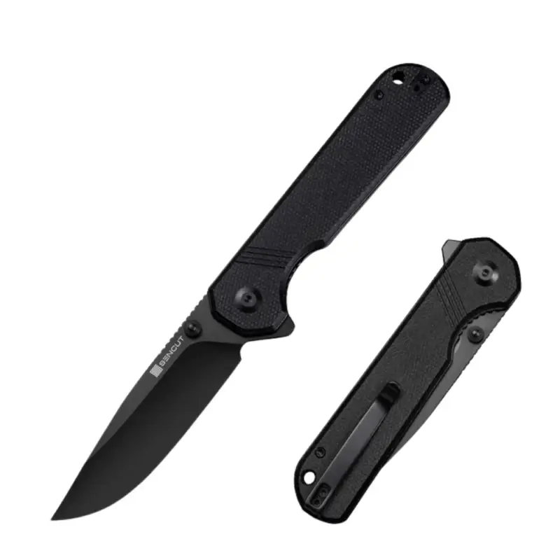 Bezpieczne zakupy Nóż składany Sencut Aetheris Black Canvas Micarta, Black 9Cr18MoV (S24095-3)