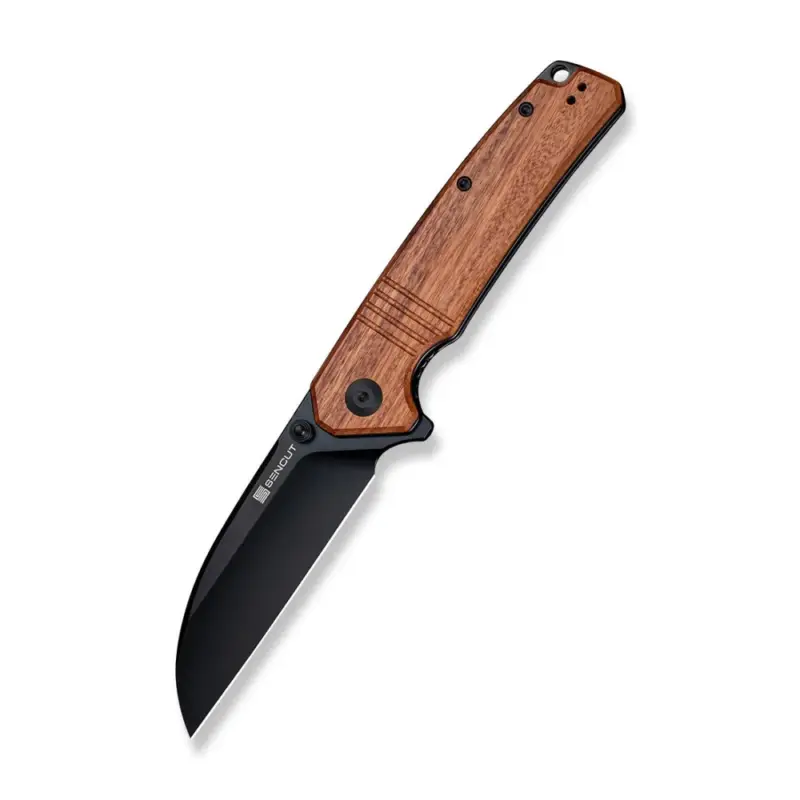 Bezpieczna płatność Nóż składany Sencut Awassi Guibourtia Wood, Black 9Cr18MoV (S24065-3)