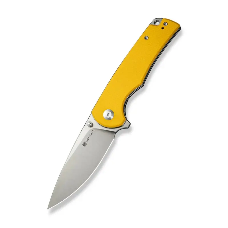 Łatwy zwrot Nóż składany Sencut Praktisk Yellow G10, Satin 9Cr18MoV (S24019-2)