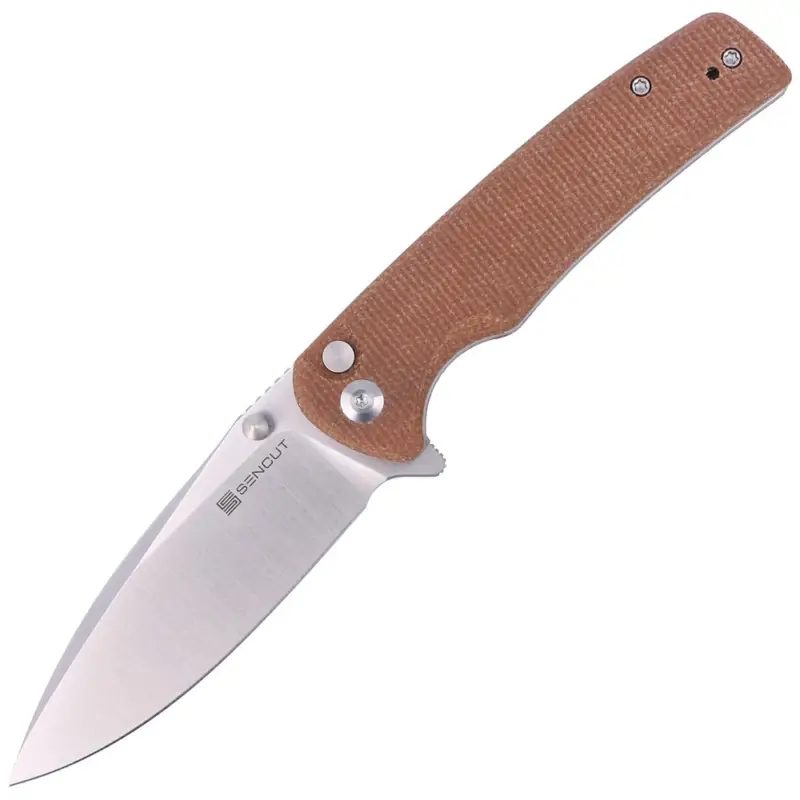 Nóż składany Sencut Sachse Brown Micarta, Satin 9Cr18MoV (S21007-3) Bezpieczne zakupy