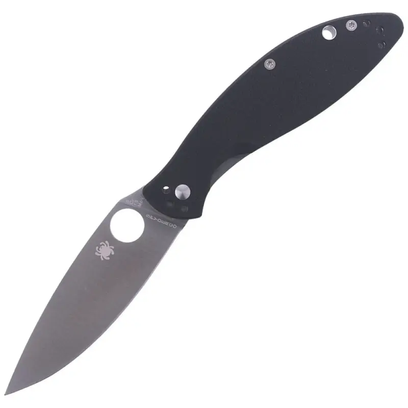 Ograniczona ilość Nóż składany Spyderco Astute G-10 Black Plain (C252GP)