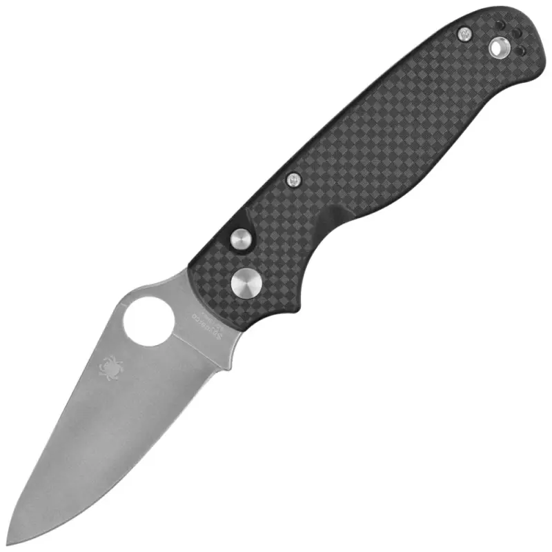 Do wyczerpania zapasów Nóż składany Spyderco ButtonUp Carbon Fiber, Satin 8Cr13MoV by Eric Glesser (C275CFP)