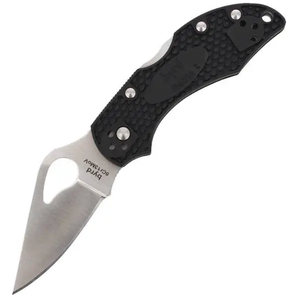 Premium Nóż składany Spyderco Byrd Robin 2 FRN Black Plain (BY10PBK2)