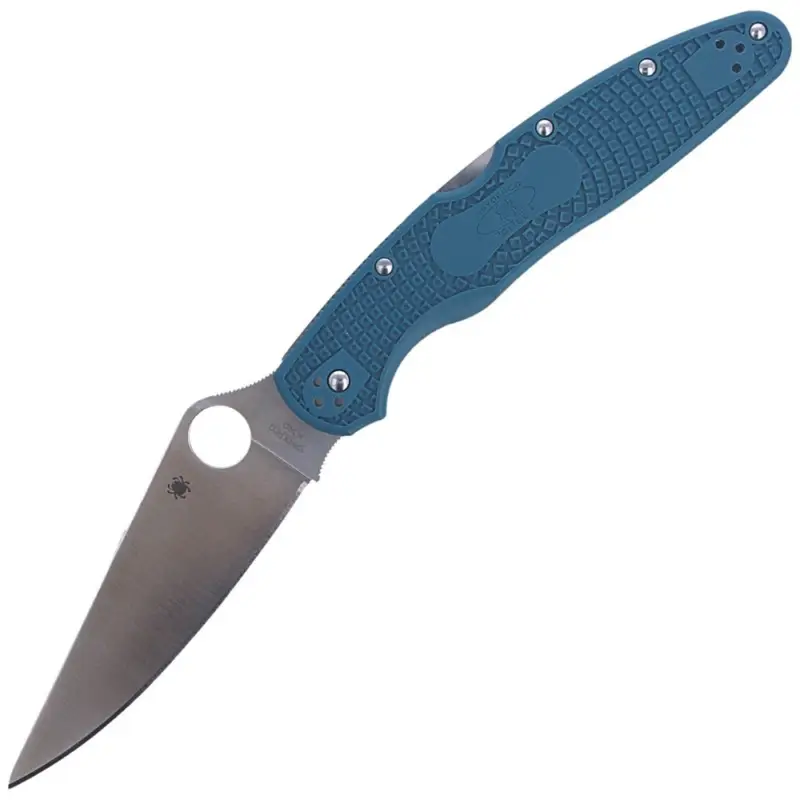 Kup online Nóż składany Spyderco Police 4 Lightweight FRN Blue K390 Plain (C07FP4K390)