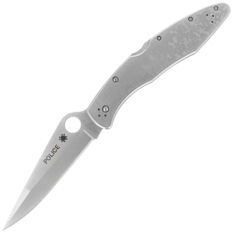 Nóż składany Spyderco Police Model Stainless Steel Plain - C07P Bezpieczna płatność