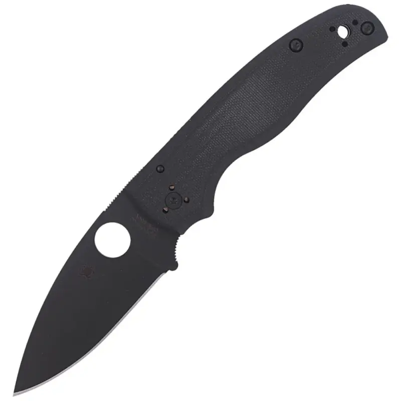 Oferta limitowana Nóż składany Spyderco Shaman G-10 Black / Black Blade Plain (C229GPBK)