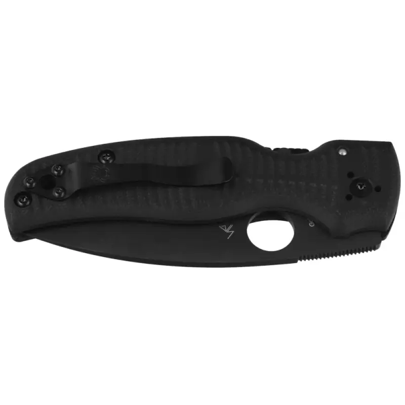 Wybór klientów Nóż składany Spyderco Shaman SALT Black G10, Black DLC MagnaCut by Sal Glesser (C229GMCBKP)