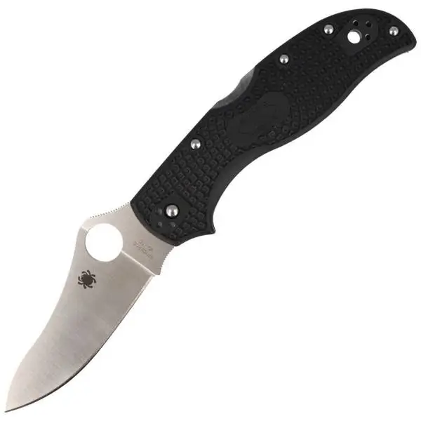 Wyprzedaż Nóż składany Spyderco Stretch 2 Lightweight Black Plain - C90PBK2