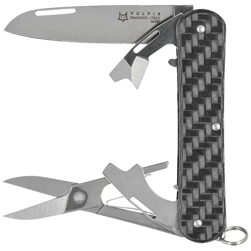 Zamów teraz Scyzoryk Fox Vulpis F4 Carbon Fiber 3K, Polished M390 (FX-VP130-F4 CF)