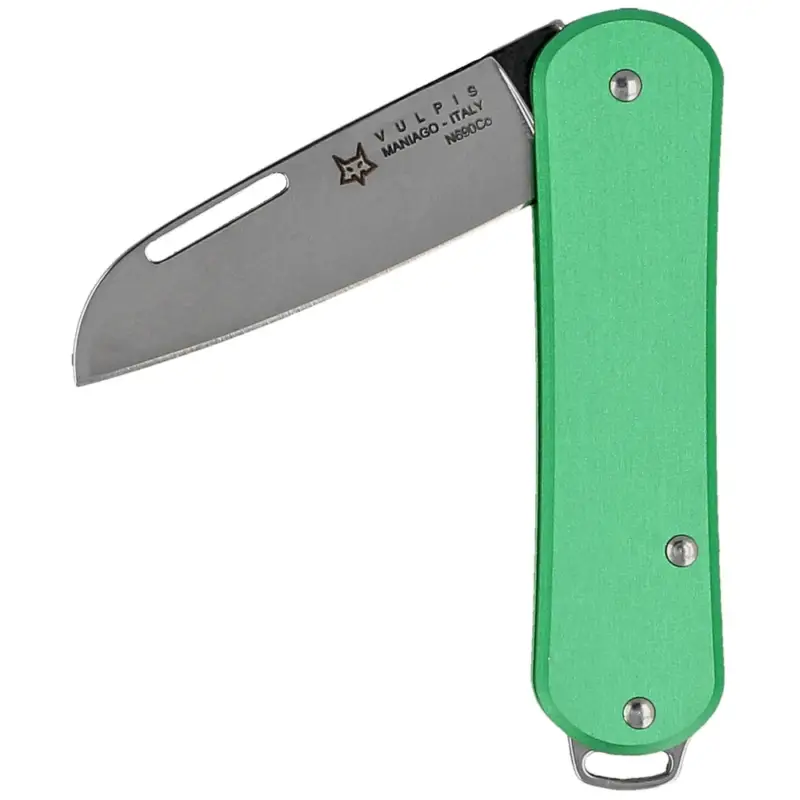 Tylko dziś Scyzoryk Fox Vulpis Green Aluminium, Polished N690 (FX-VP108 OD)