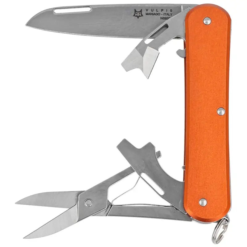 Ostatnia szansa Scyzoryk Fox Vulpis Orange Aluminium, Polished N690 (FX-VP130-F4 OR)