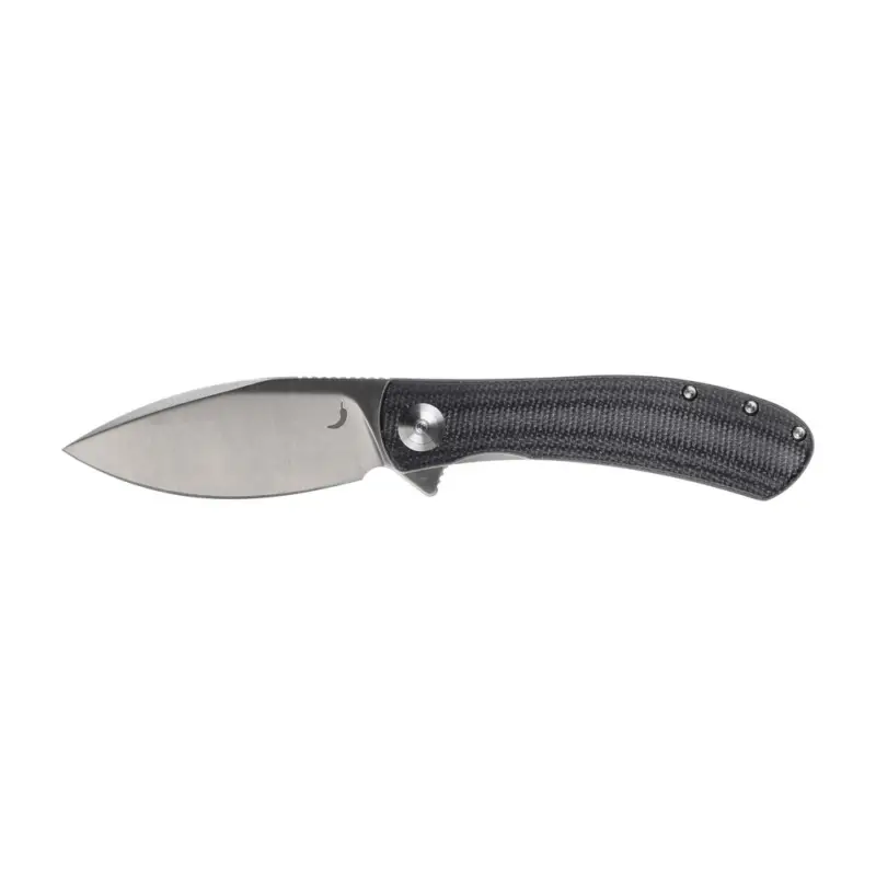 Trollsky Knives - Nóż Składany Mandu EVO MTE008 Liner Lock Satin 14C28N, Black Micarta Kup online