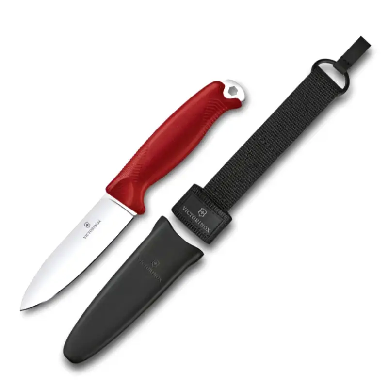 Victorinox - Nóż outdoorowy Venture - Sandvik 14C28N - Czerwony - 3.0902 Ekspresowa dostawa