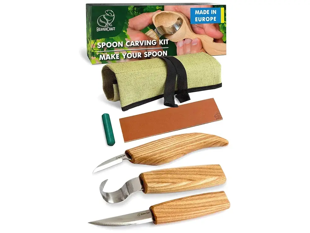 Zestaw noży do rzeźbienia - BeaverCraft S13 - Wood Carving Tool Set for Spoon Carving Wyjątkowa oferta