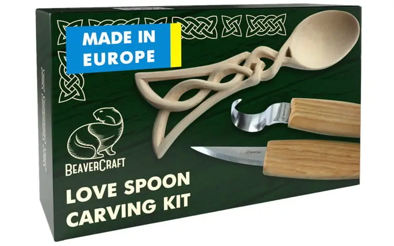 Wyprzedaż Zestaw startowy do rzeźbienia - BeaverCraft DIY04 -Celtic Spoon Carving Kit