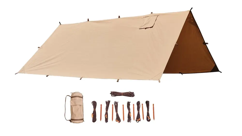 Wyjątkowa oferta Bushmen - Hot Tarp 4x3 - Cotton Natural