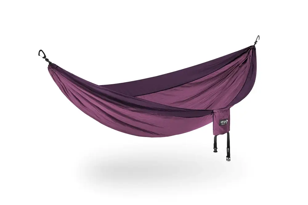 Popularny Hamak turystyczny ENO SingleNest - Berry/Plum