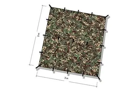 Szybka wysyłka Płachta biwakowa - Tarp 3x3 - DD Hammocks - MC