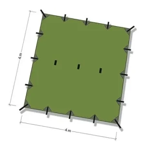 Kup online Płachta biwakowa - Tarp 4x4 - DD Hammocks - Forest Green