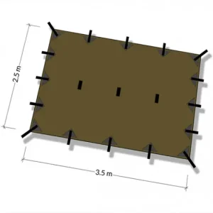 Ekspresowa dostawa Płachta biwakowa - Tarp M 3.5x2.4 - DD Hammocks - Coyot Brown