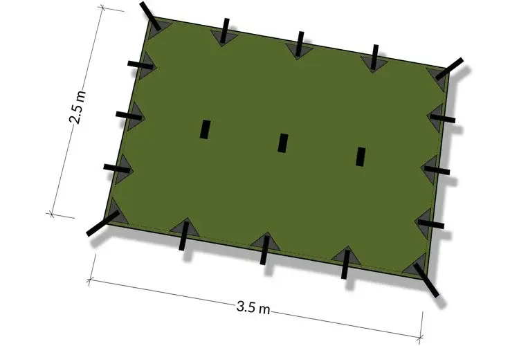 Kup teraz Płachta biwakowa - Tarp M 3.5x2.4 - DD Hammocks - Olive
