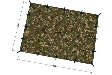 Płachta biwakowa - Tarp XL 4.5x3 - DD Hammocks - MC Ostatnie sztuki