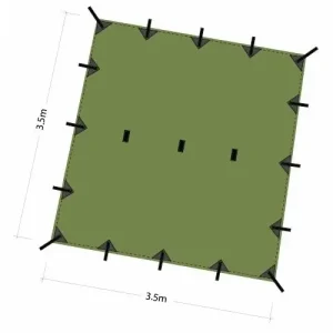 Rabat Tarp DD Hammocks 3.5x3.5 - Forest Green