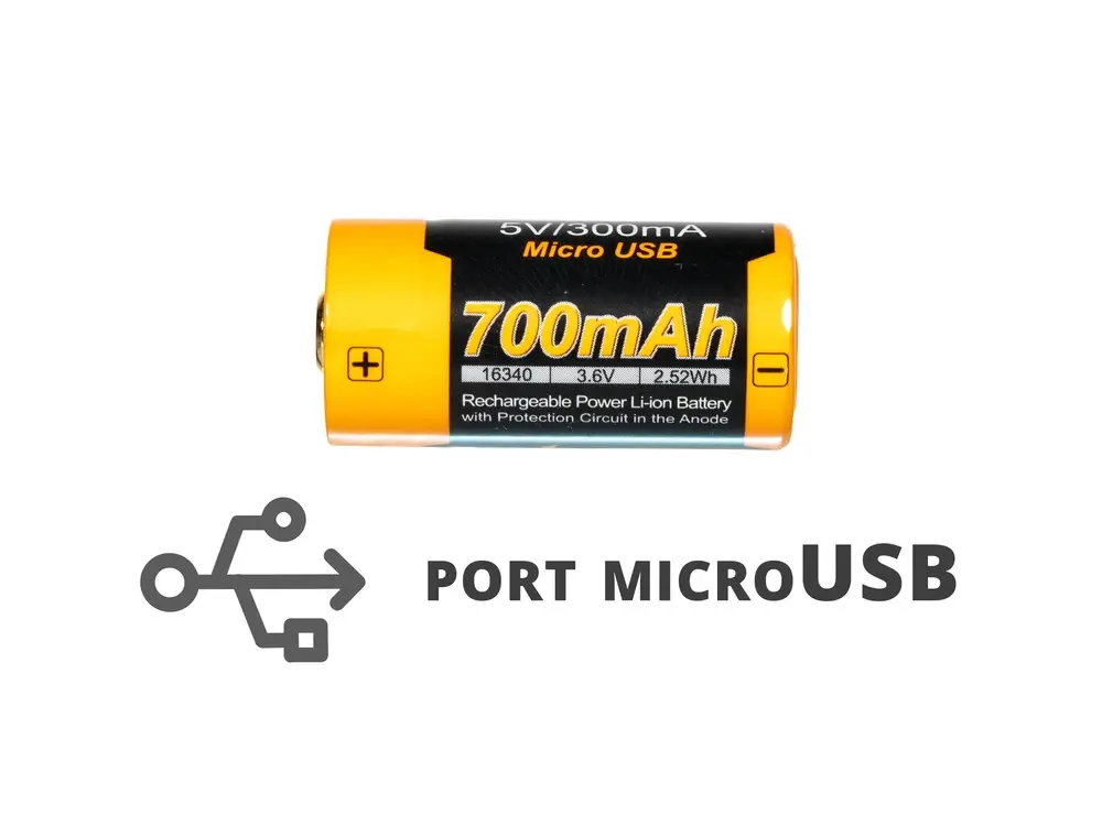 Akumulator Fenix USB ARB-L16UP (16340 RCR123 700 mAh 3,6 V) Kup teraz