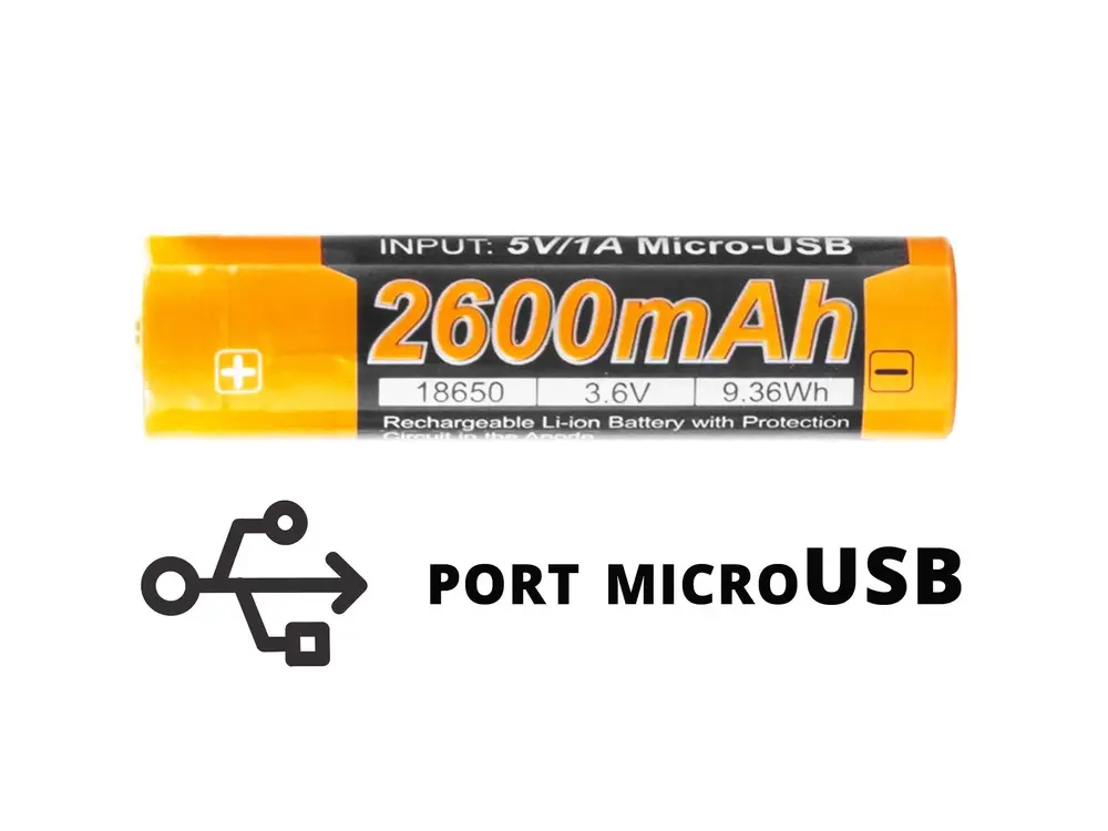 Wyprzedaż Akumulator Fenix USB ARB-L18U (18650 2600 mAh 3,6 V)