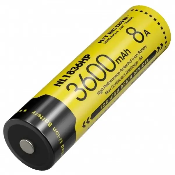 Obniżka ceny Akumulator Nitecore LI-ION 186503600 mAh NL1836HP