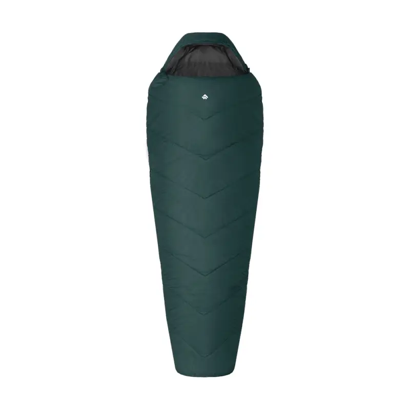Bezpieczne zakupy Alpinus - Śpiwór Fiber Pro 800 dla leworęcznych - zielony