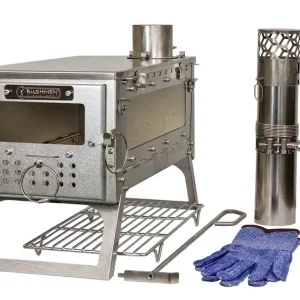 Bushmen - Piecyk namiotowy Fastfold Camping Stove L2W - Duży - z dwoma oknami Promocja