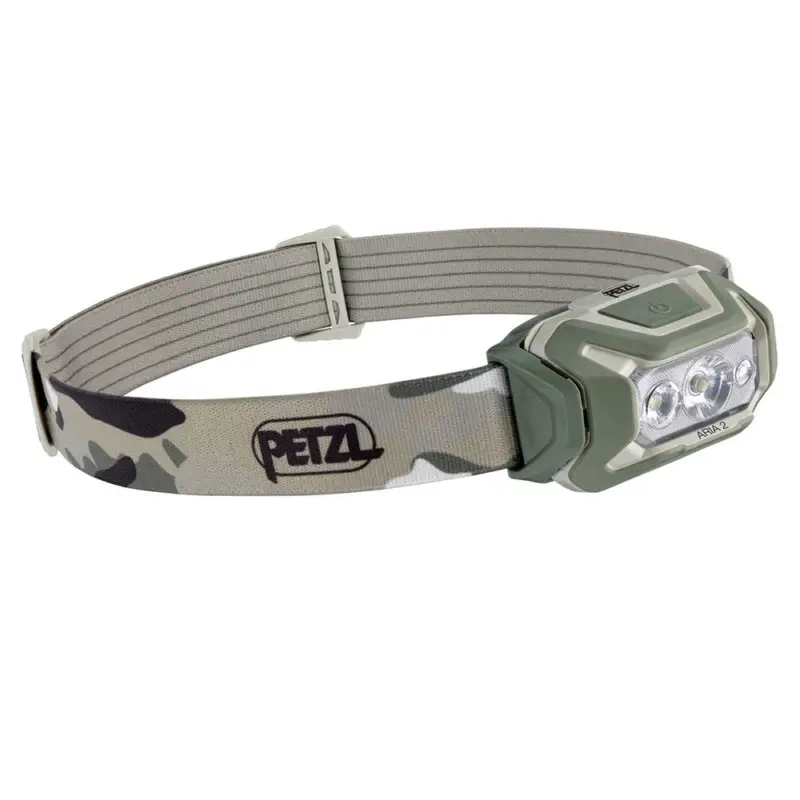 Petzl - Latarka czołowa LED Aria 2 - 450 lm - RGB - Zielona-Kamuflaż Super okazja