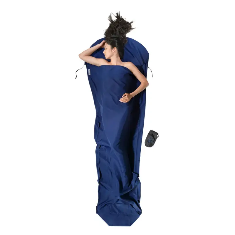 Cocoon - Wkładka do śpiwora MummyLiner - Microfiber - niebieska Dostępne od ręki