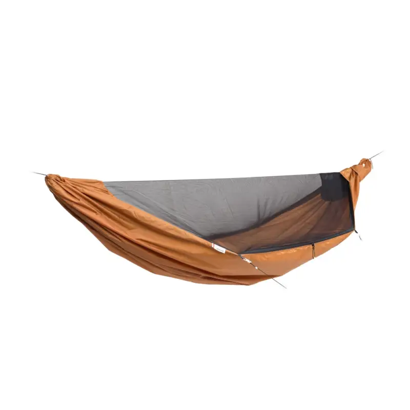 Hamak z moskitierą Lesovik Draka z zawieszeniem Sneka - golden brown Premium