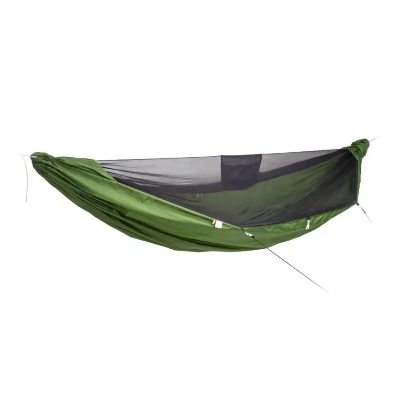 Cena promocyjna Hamak z moskitierą Lesovik Draka z zawieszeniem Sneka - Treetop green