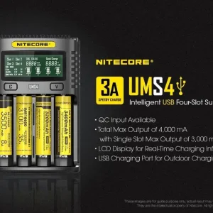 Zniżka Ładowarka do akumulatorów - Nitecore UMS4