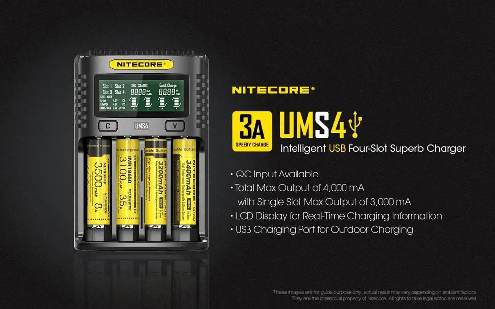 Zniżka Ładowarka do akumulatorów - Nitecore UMS4