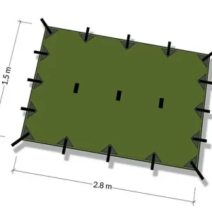 Płachta biwakowa - Tarp S2.8x1.5 - DD Hammocks - Olive Bestseller