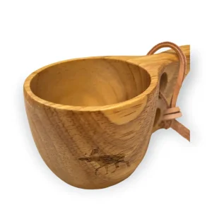 Aurora Borealis - Kubek Kuksa drewniana - Łoś Łatwy zwrot