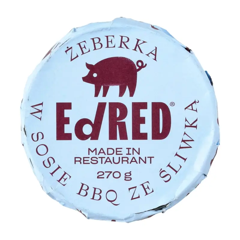 Popularny EdRed - Danie Żeberka w sosie BBQ z śliwką 270 g