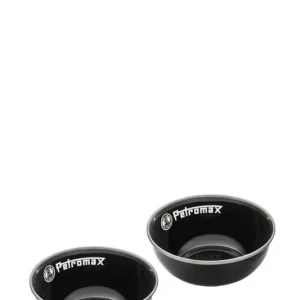 Nowy Emaliowane Miski Petromax 160 ml (2 szt) Czarne
