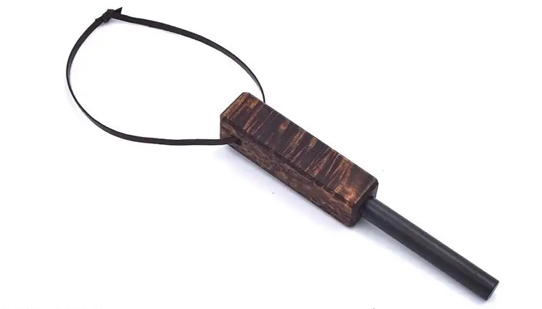 Krzesiwo bushcraftowe - Brzoza Karelska Brązowa - Ręcznie robione Ograniczona ilość