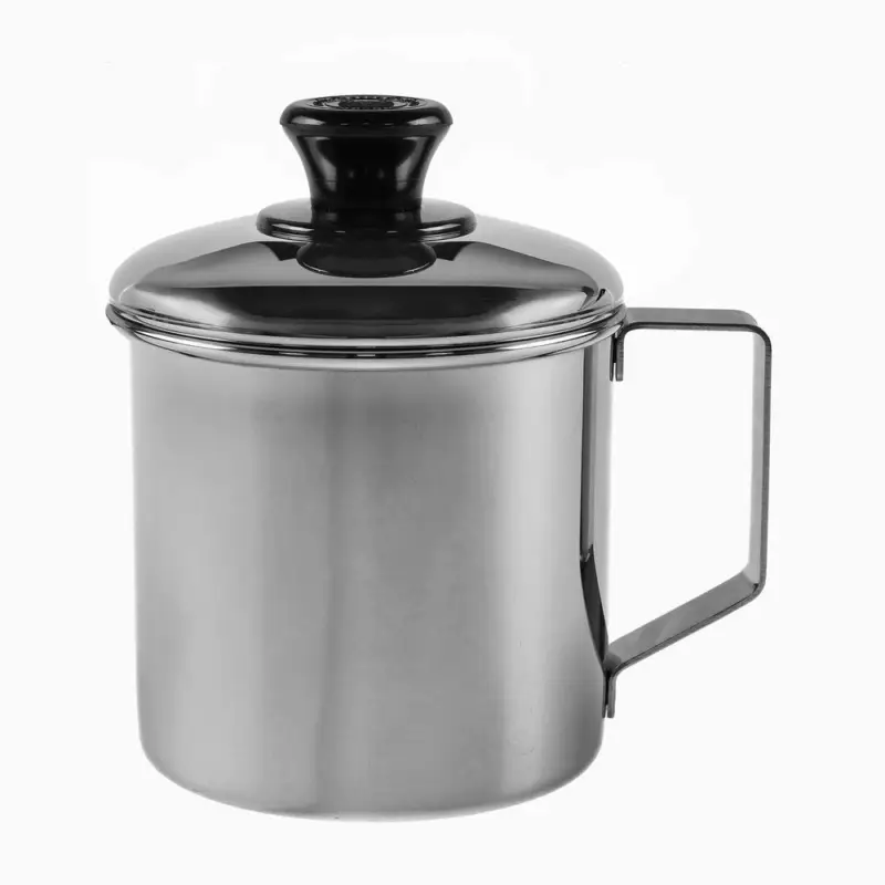 Cena promocyjna Kubek stalowy z pokrywką Zebra Mug 10 cm