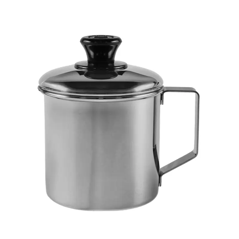 Oferta czasowa Kubek stalowy z pokrywką Zebra Mug 8 cm
