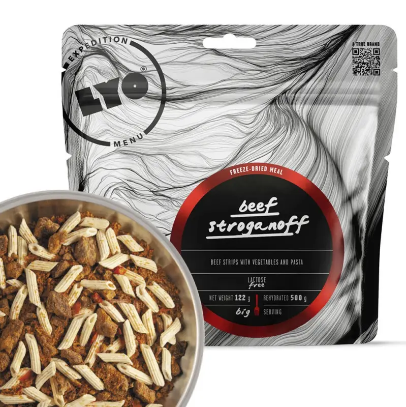 LYOFOOD Expedition - Racja żywnościowa liofilizowana - Strogonow z makaronem 500g Bezpieczne zakupy