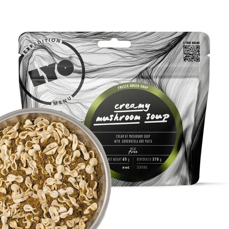 LYOFOOD Expedition - Racja żywnościowa liofilizowana - Zupa Krem Grzybowy z Gorgonzolą i Makaronem 370g Oferta czasowa