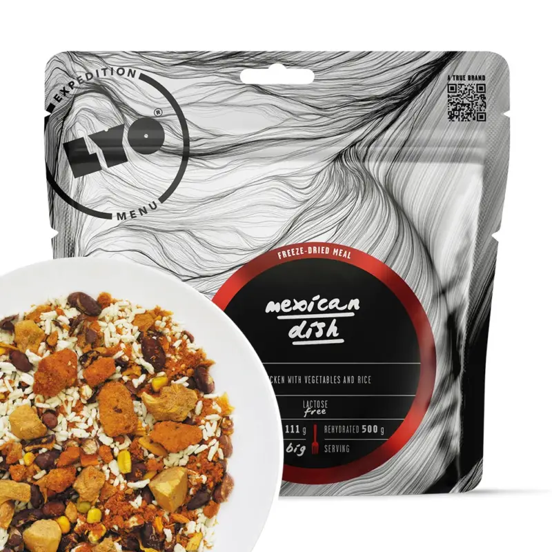LYOFOOD Expedition - Racja żywnościowa liofilizowana -Danie Meksykańskie z ryżem 500g Dodaj do koszyka