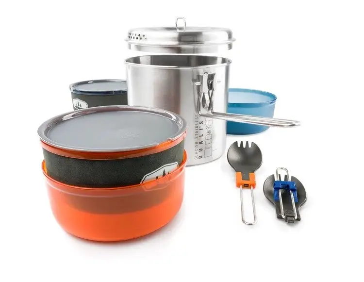 Taniej Menażka - Zestaw naczyń do gotowania - GSI Glacier Stainless Dualist II